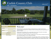 Tablet Screenshot of carlislecountryclub.org
